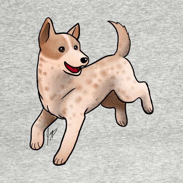 Dog - Australian Cattle Dog - Red Speckle by Jen's Dogs Custom Gifts and Designs